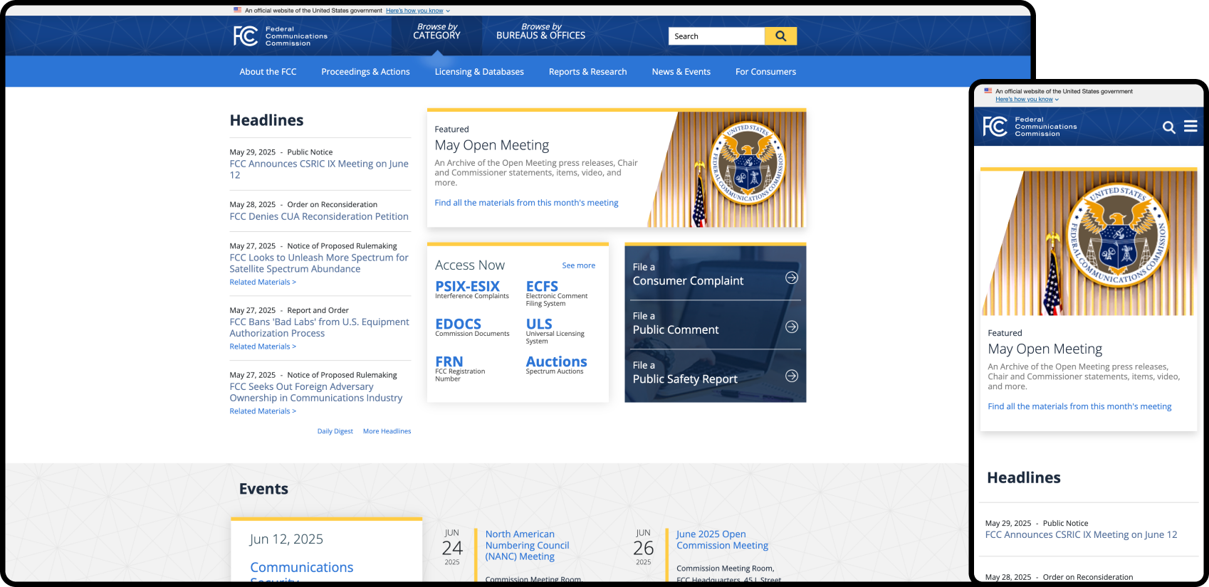 portfolio client fcc