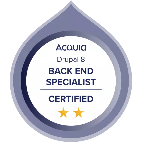 Drupal 8 Certified Backend Specialist